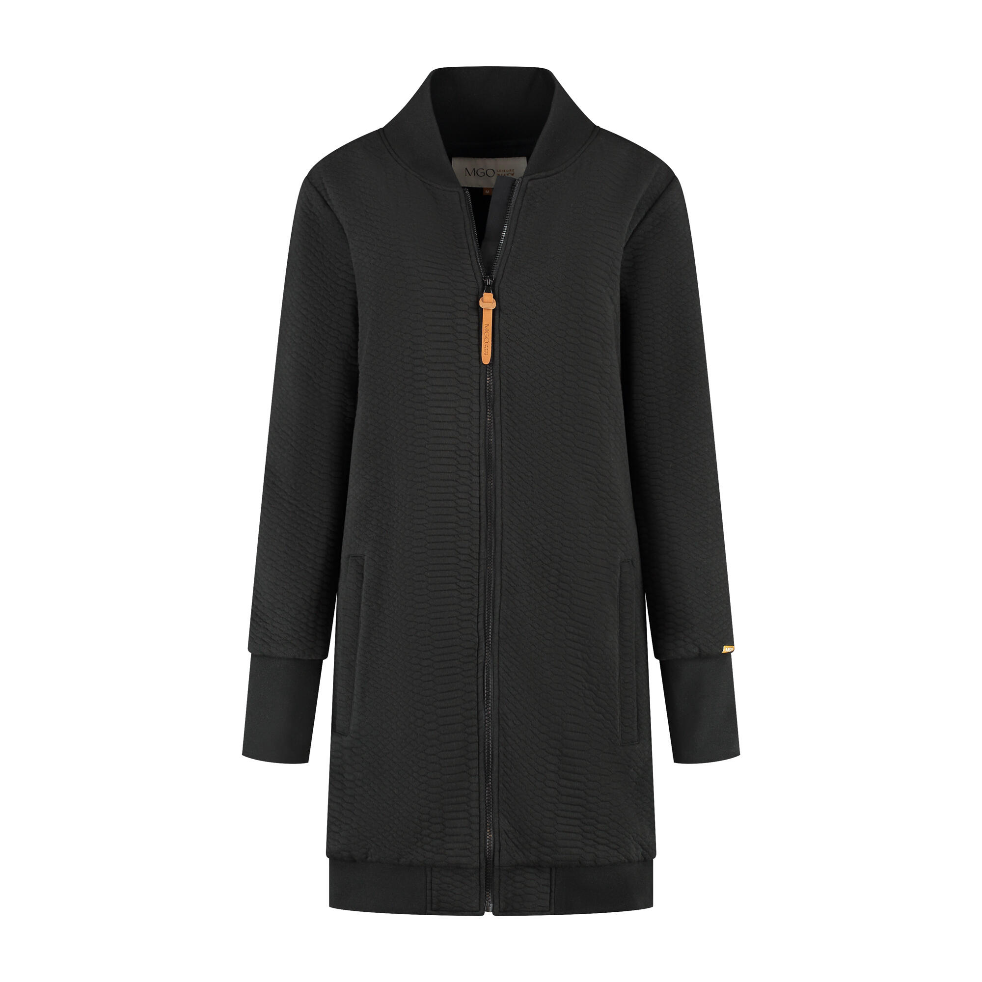 Mgo - Mgo Rosan Femme - Cardigan D'Extérieur Long - Polaire - Sweat - Vert - Pull - Noir - Decathlon