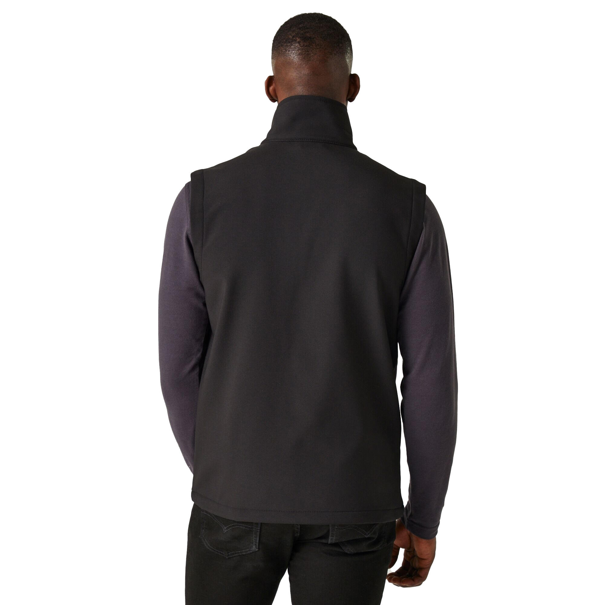 Colete Térmico 2 Camadas Softshell Homem (Preto / Cinzento Foca) 3/5