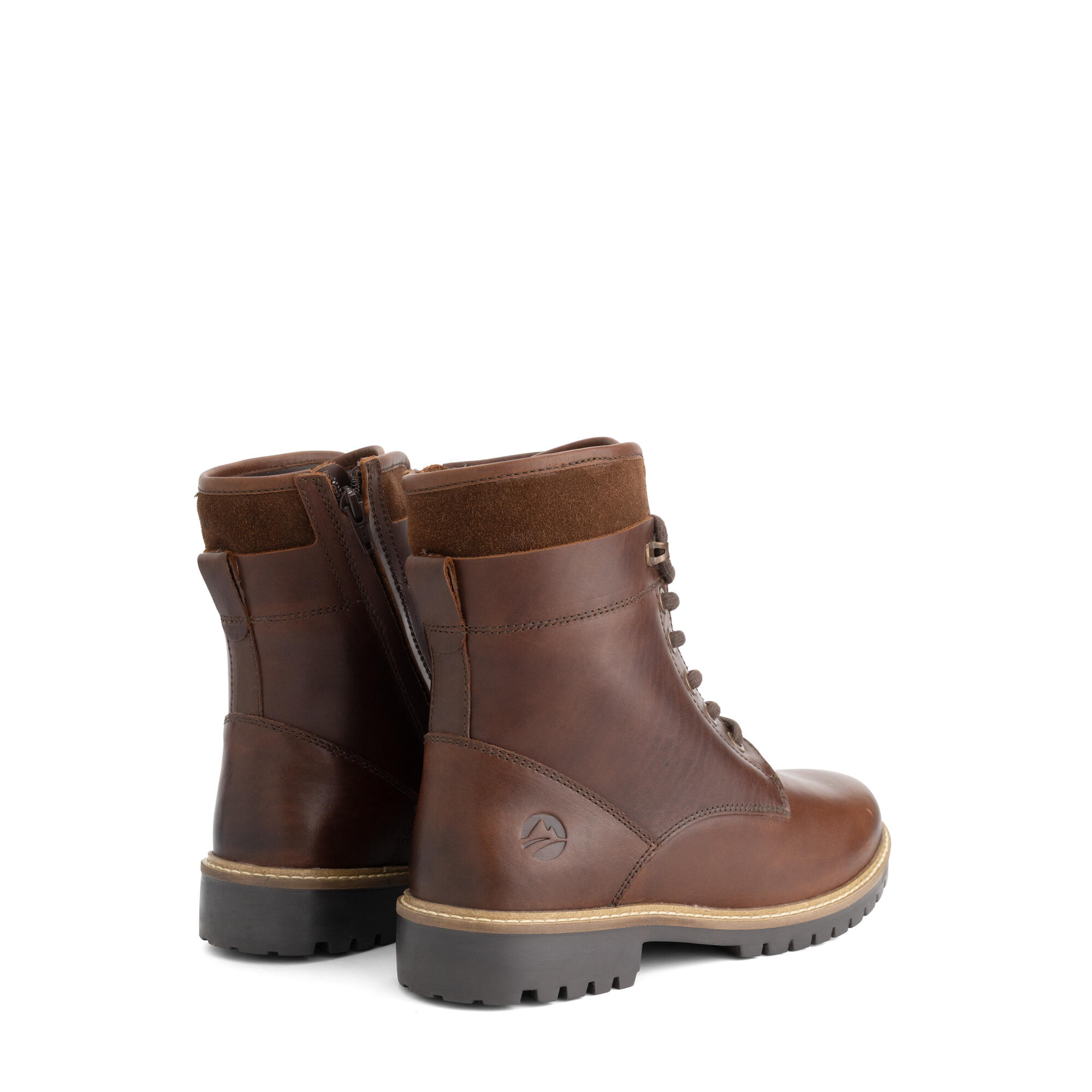 Langdets Men - Bottes à lacets - Doublure en laine - Marron foncé 2/7