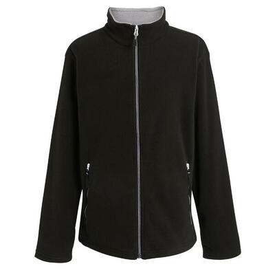 Heren fleece jas (zwart/minaalgrijs)