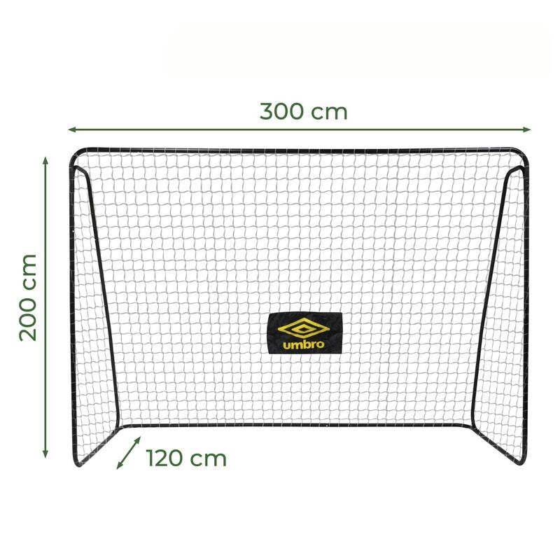 Bramka do piłki nożnej dla dzieci Umbro 300x205x120cm z siatką