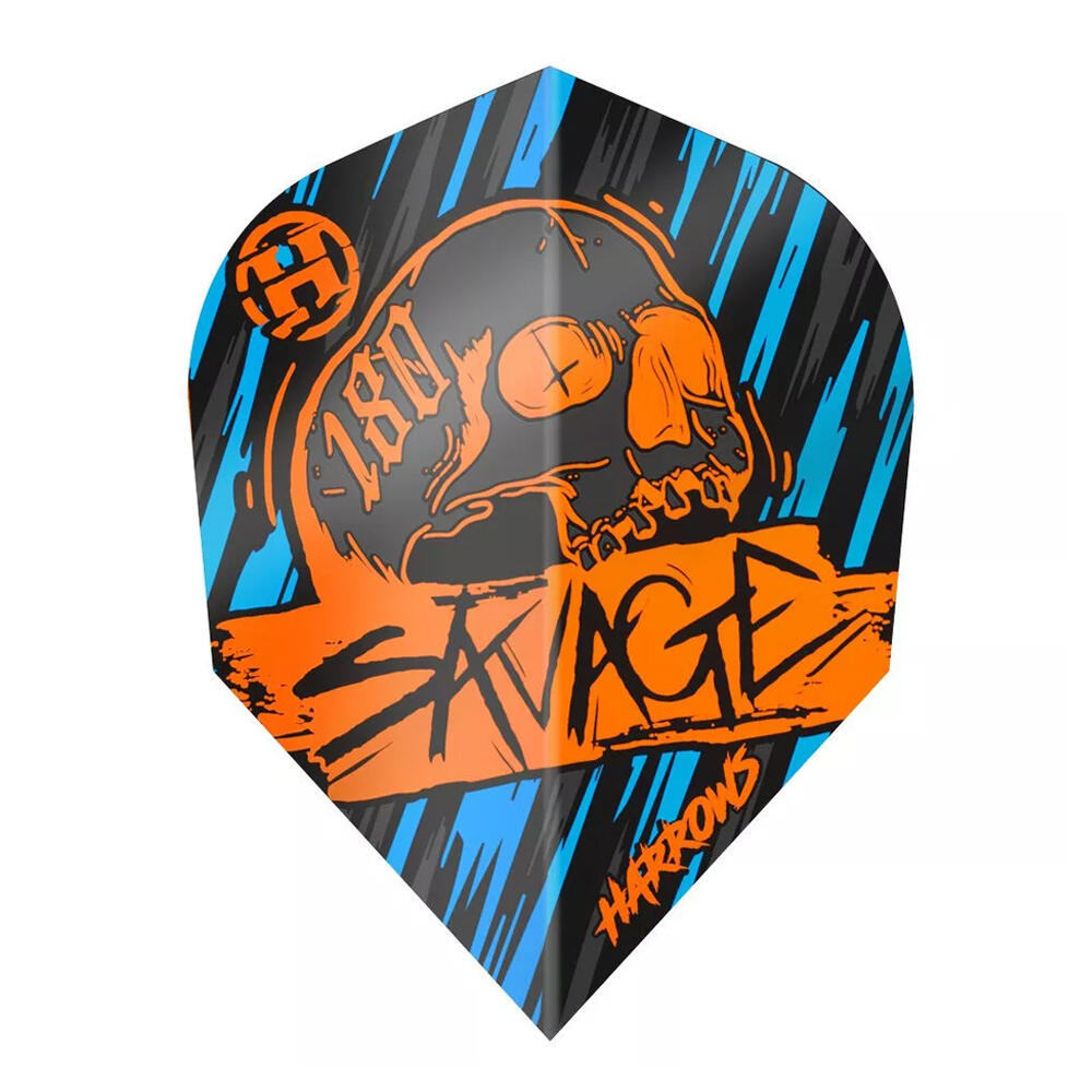 Harrows - Ailettes De Fléchettes Savage (orange / Bleu) - Tige De Flechette - Bleu|orange - Taille Unique - Decathlon