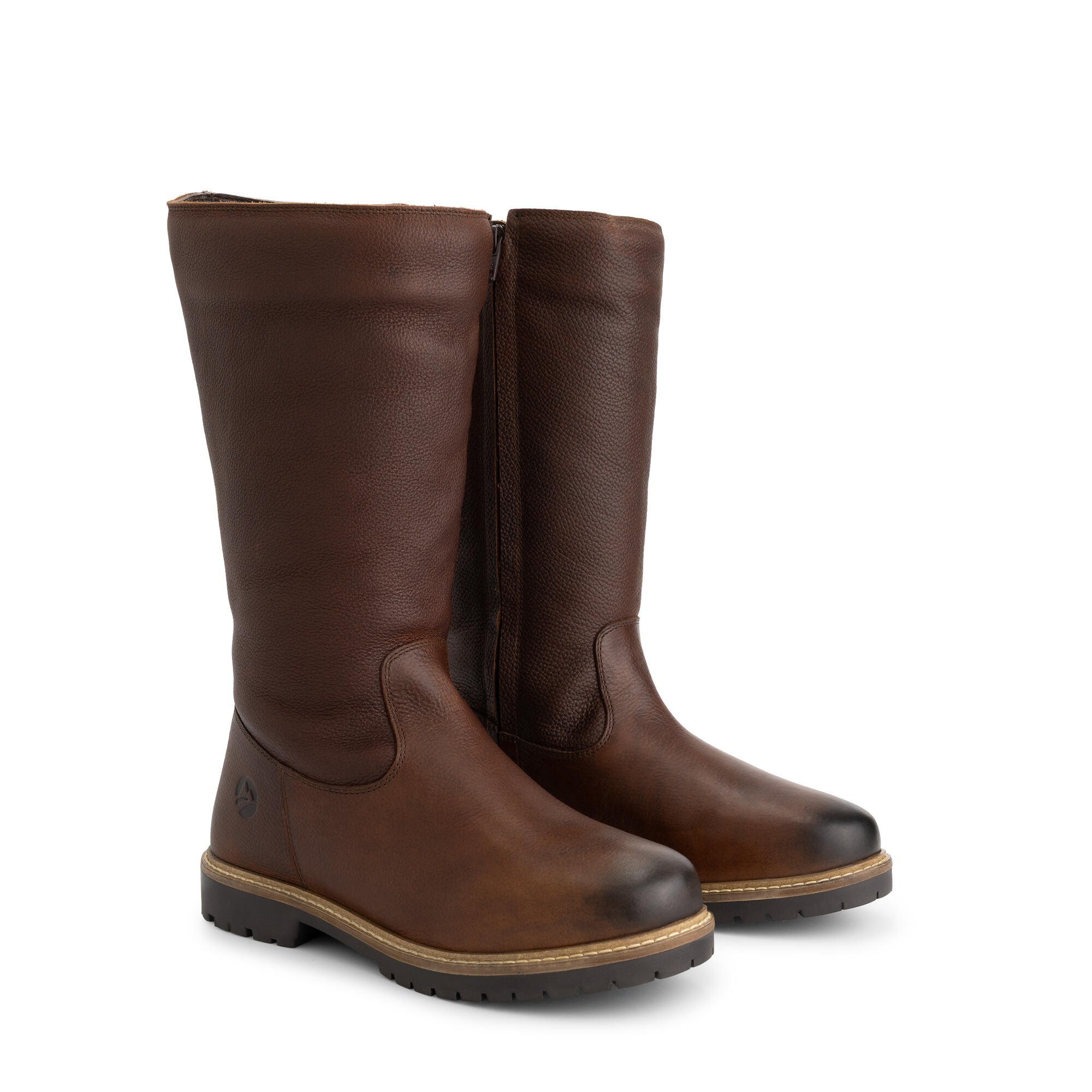 Travelin' - Forde Femmes - Bottes Hautes - Doublées De Laine - Marron Foncé - Bottes - Marron - Decathlon