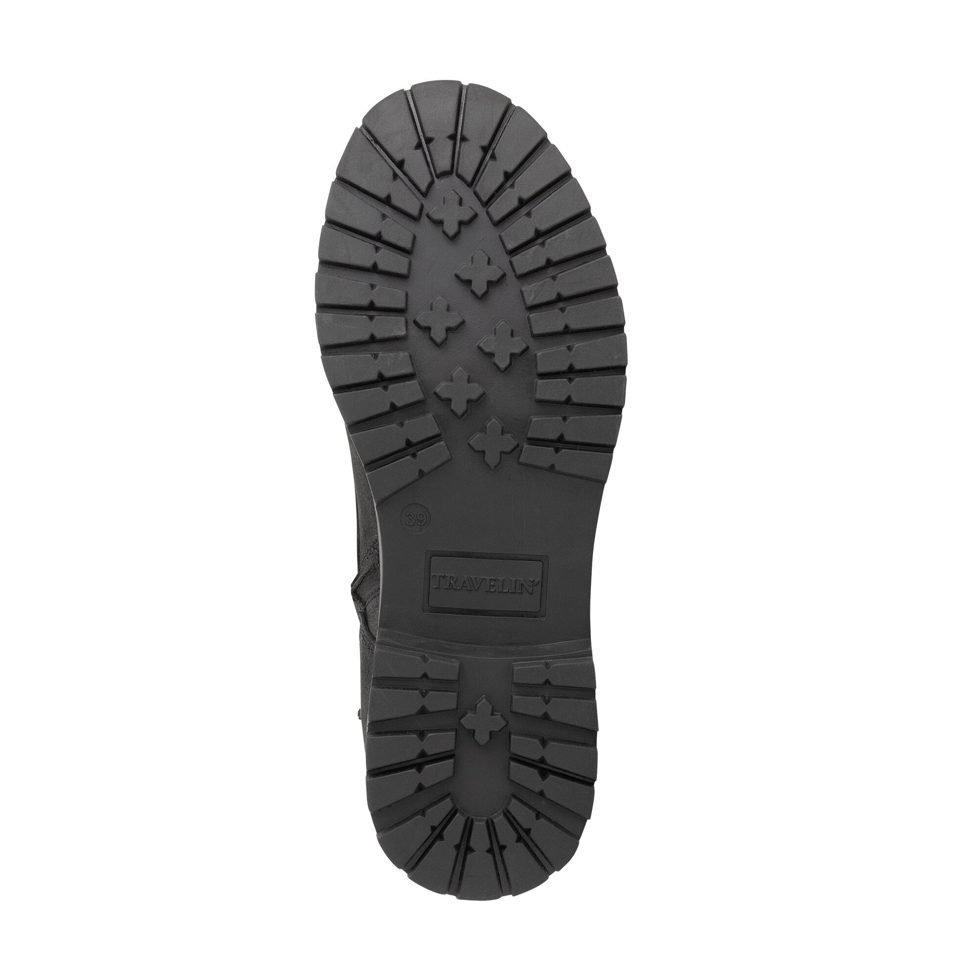 Bossvika Dames - Veterboots met rits - Nubuck - Zwart 6/7