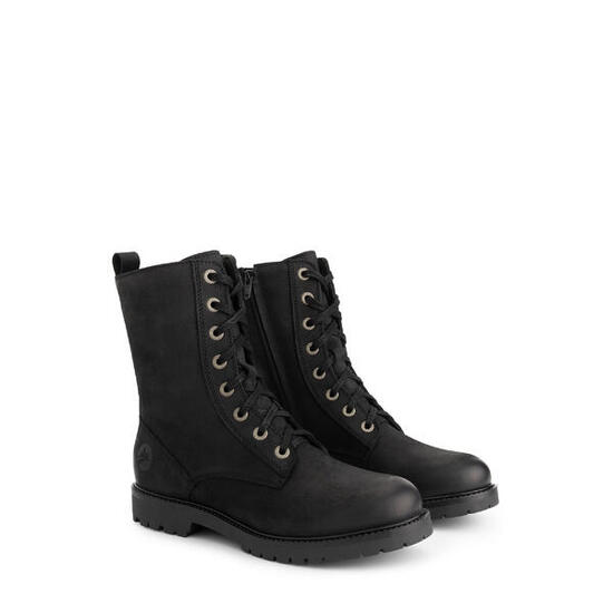 Bossvika Femmes - Bottines à lacets - Nubuck - Noir