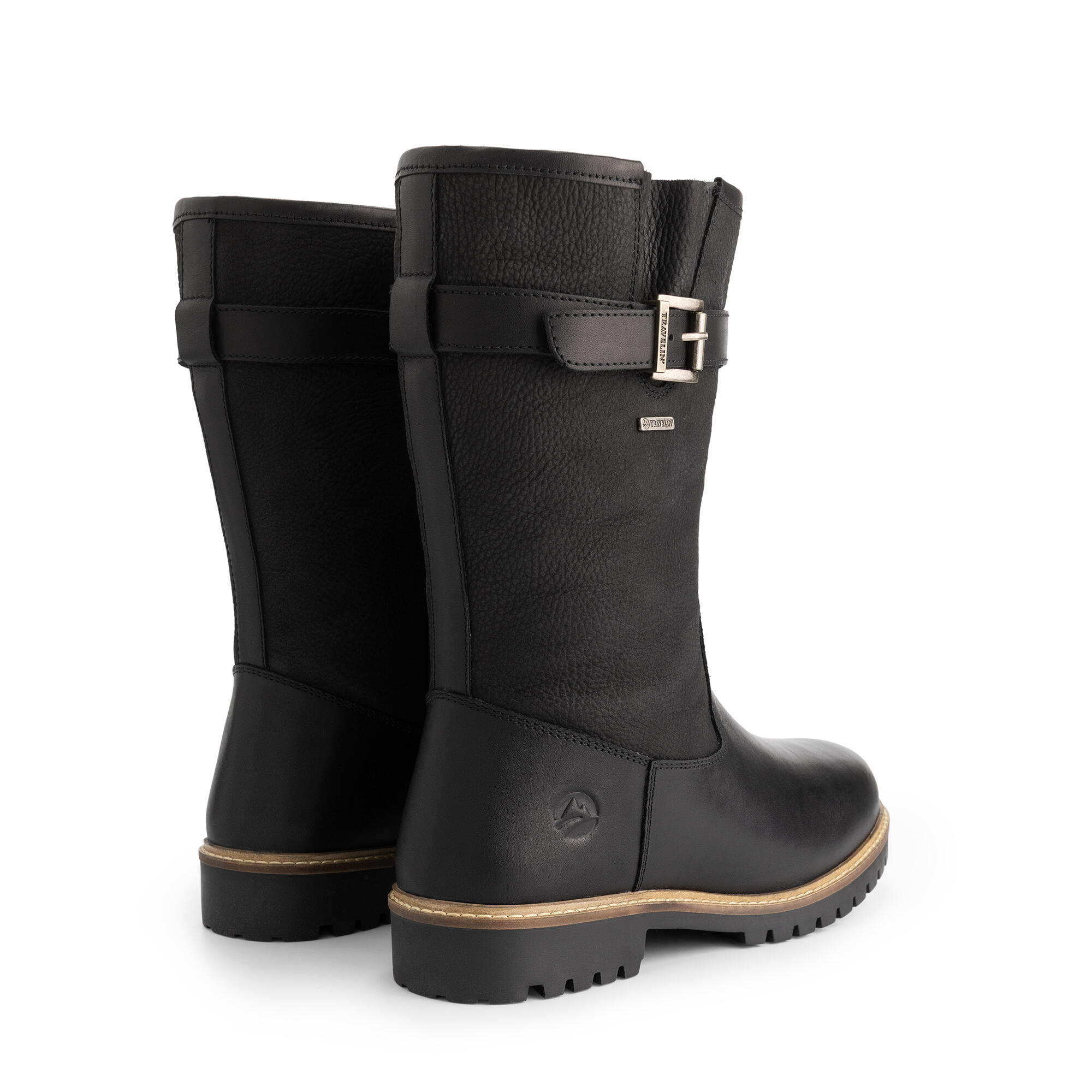 Botas outdoor Troms hombre, impermeables, negras 2/7
