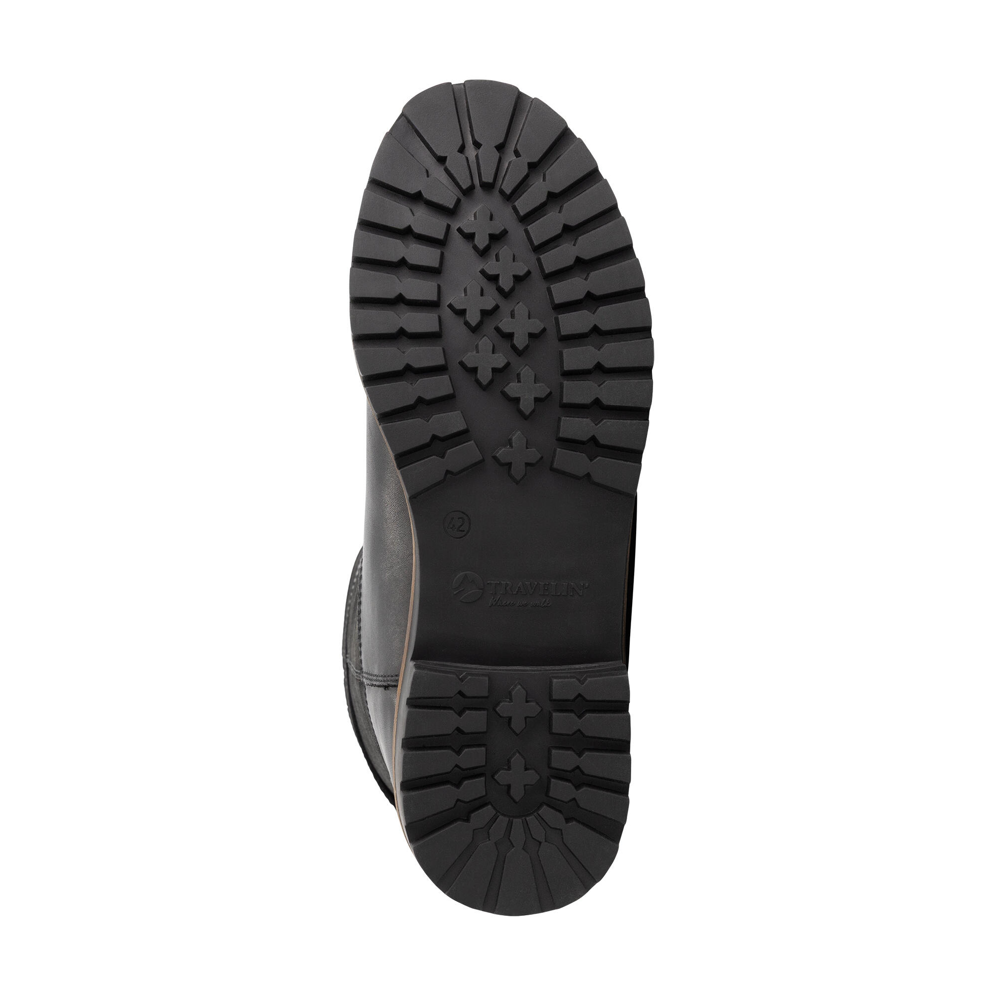 Botas outdoor Troms hombre, impermeables, negras 6/7