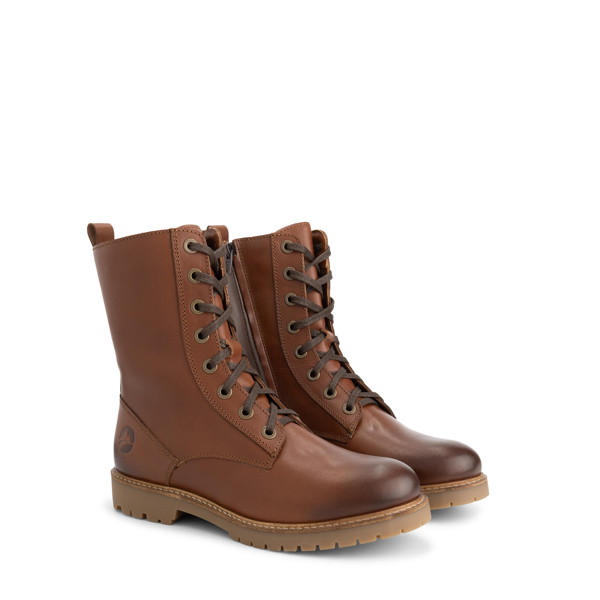 Travelin' - Forsol Femmes - Bottes À Lacets - Cuir - Cognac - Bottes - Marron - Decathlon