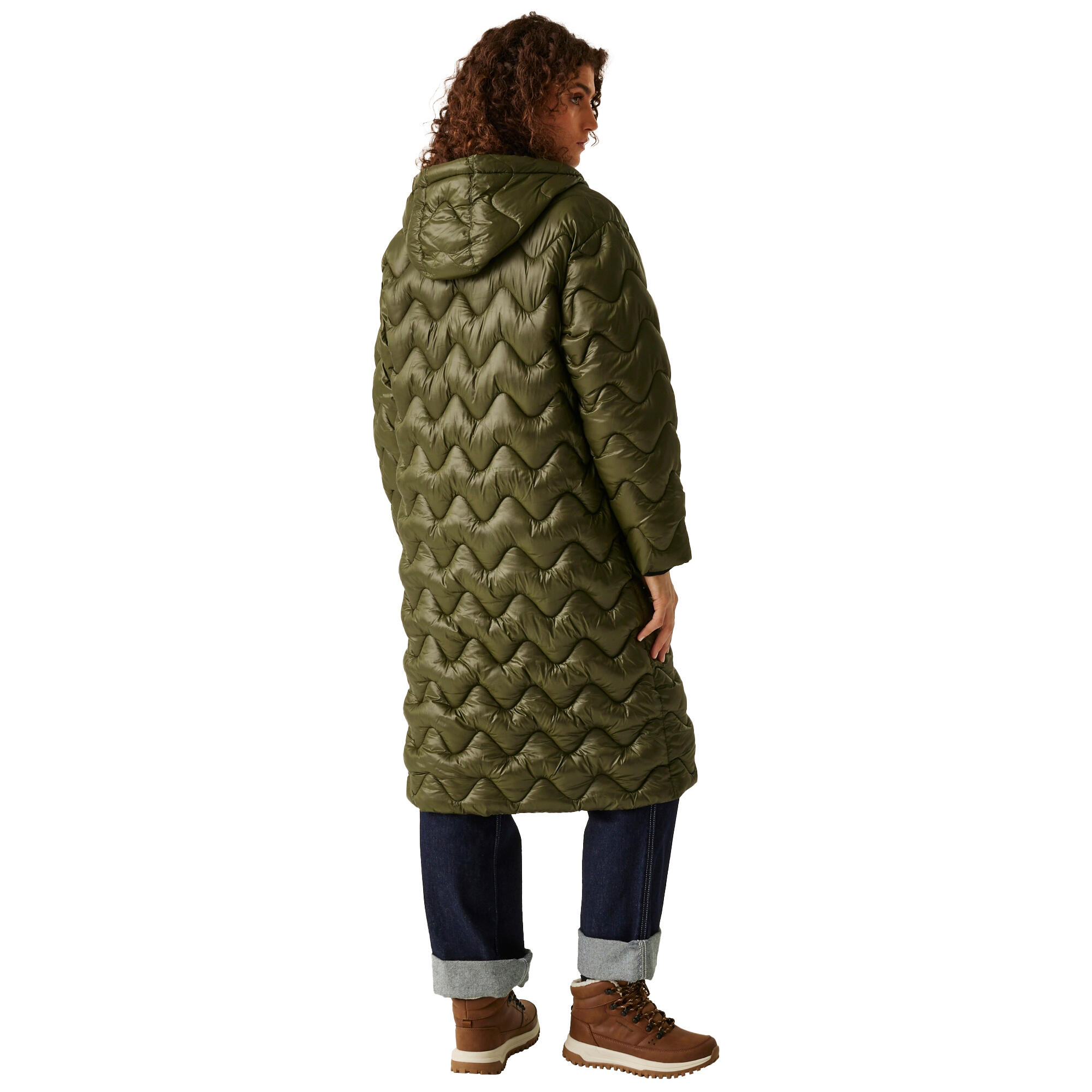 Womens/Ladies Cambrie II Quilted Jacket (Dark Khaki) 3/5