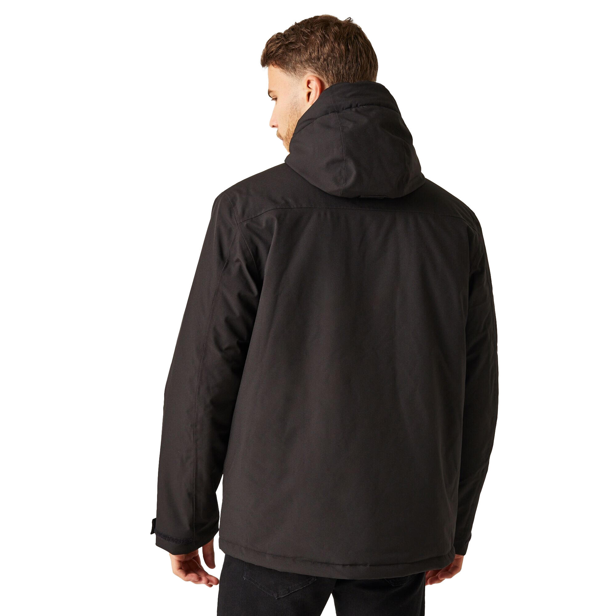 Veste Imperméable Homme (Noir / Orange Vif) 3/5