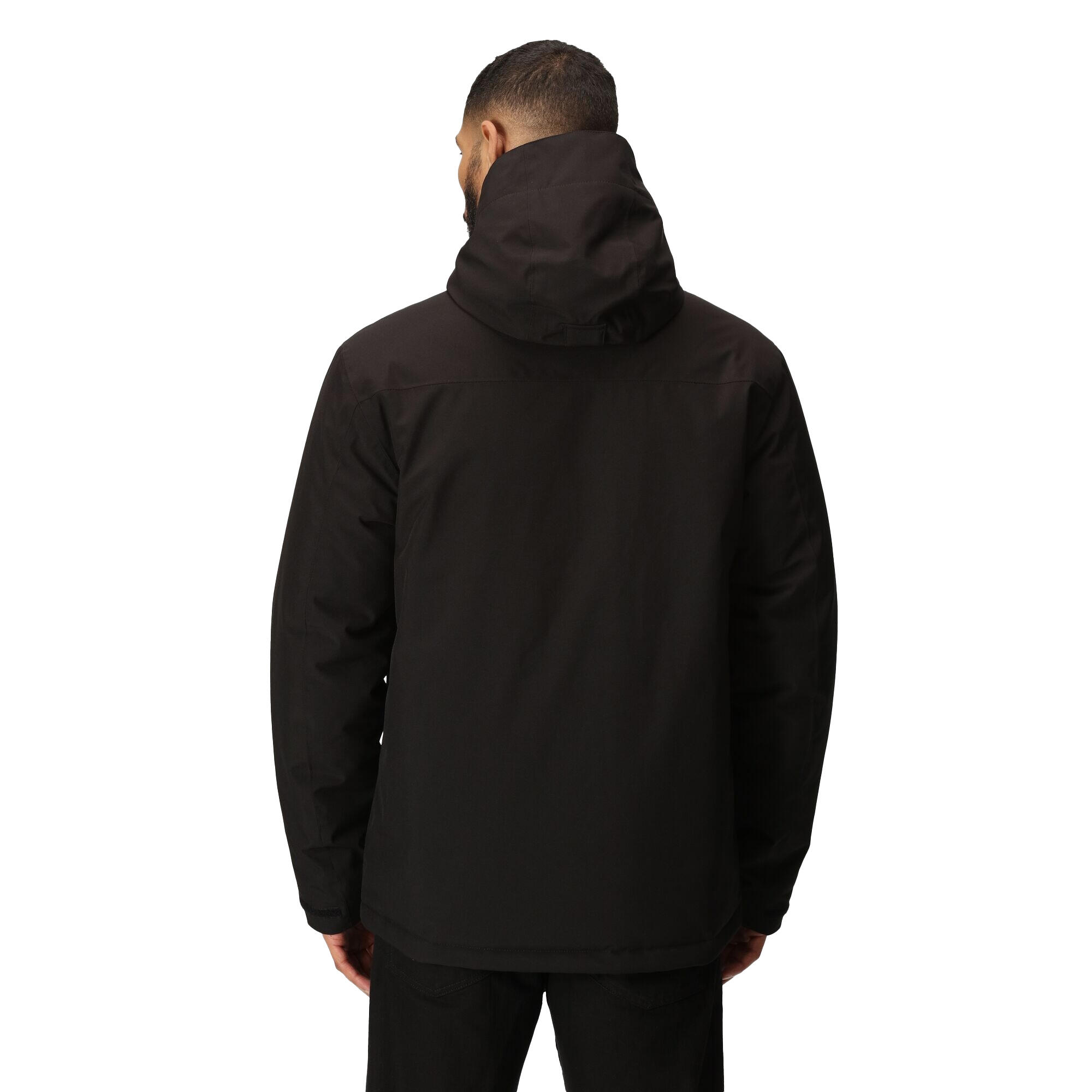 Veste Imperméable Homme (Noir / Rouge Classique) 3/5
