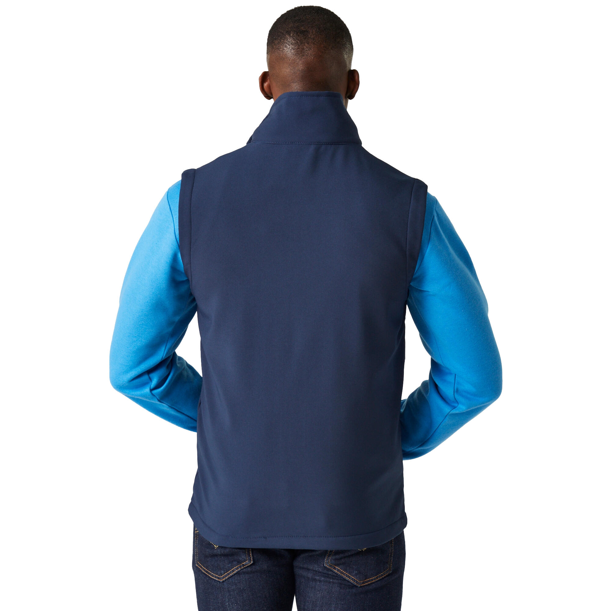 Weste Zweilagig für Herren Marineblau/Graublau 4/5
