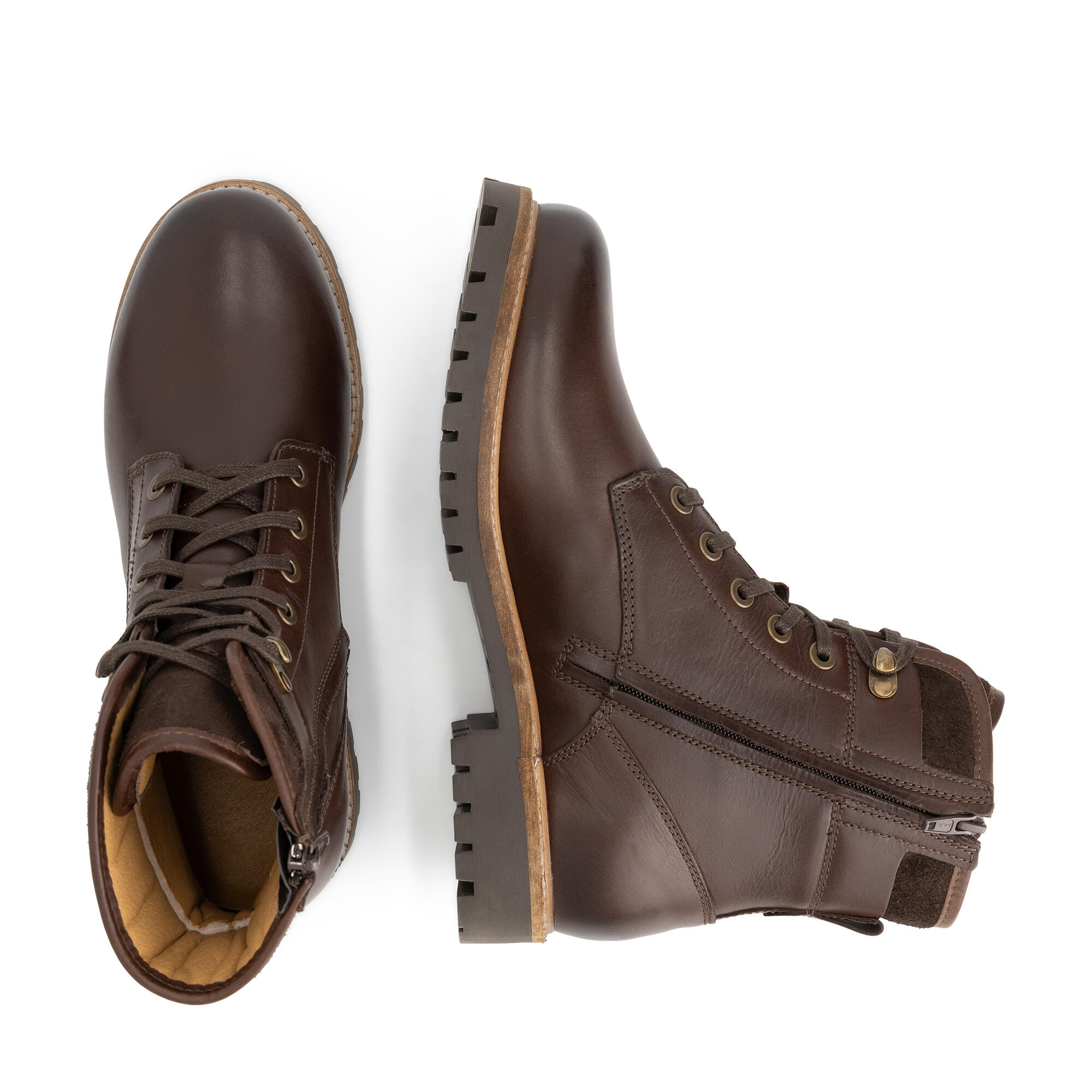 Karhamn Heren - Veterboots - Leer - Donkerbruin 4/6
