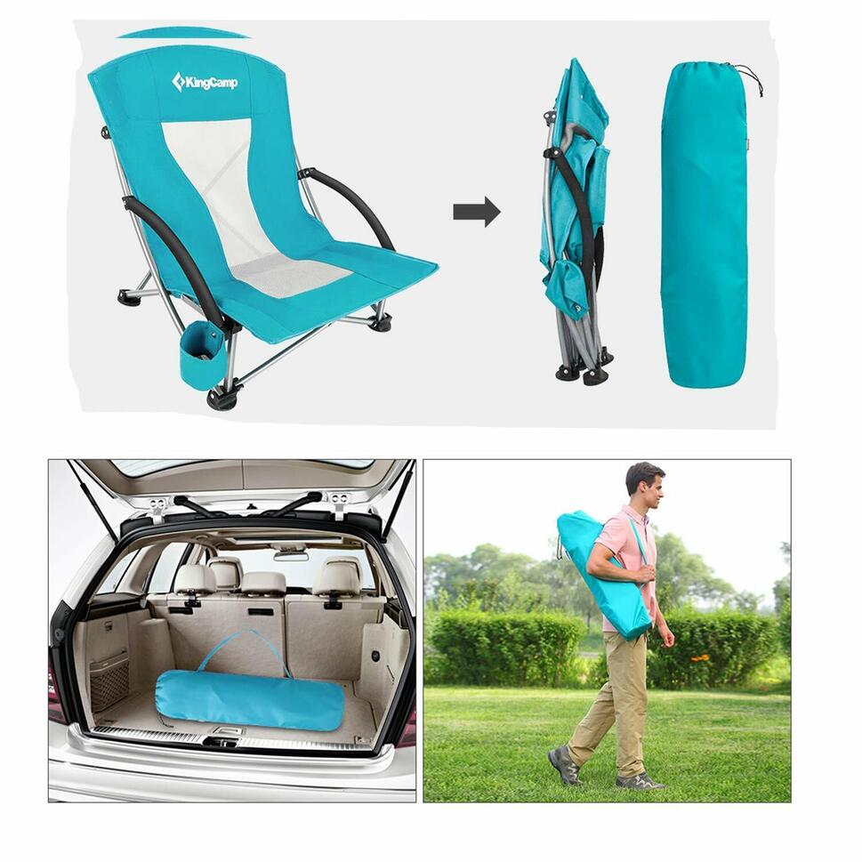 Krzesło plażowe Lilac C10 KC3841 cyjan