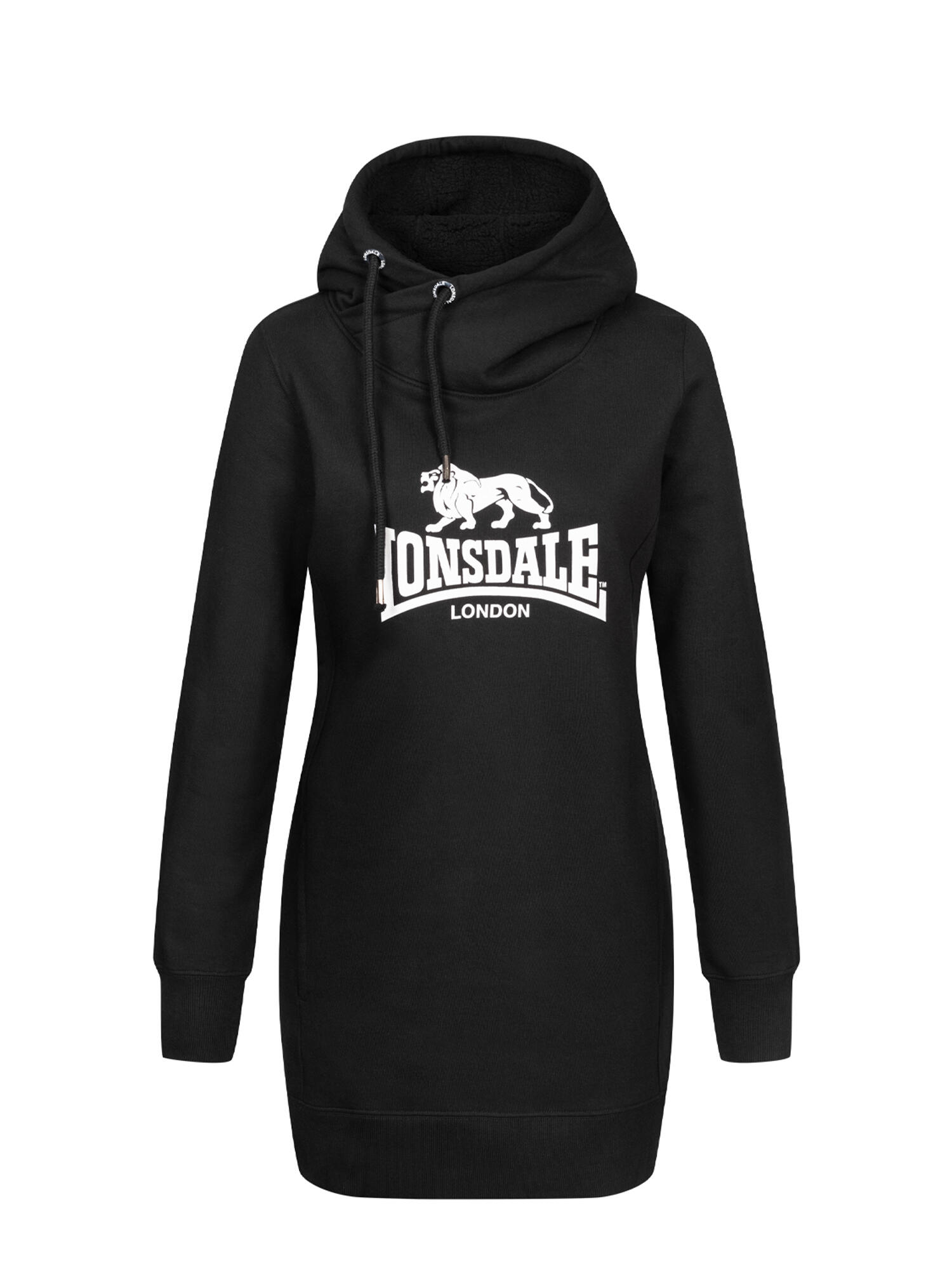 Felpa da donna con cappuccio Lonsdale Pitlessie 2/6