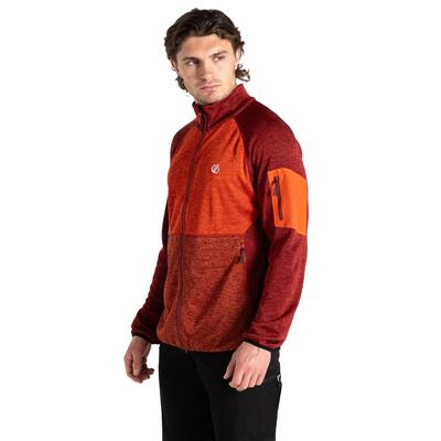 Heren torrek fleece top (gevaarlijk rood/seville rood)