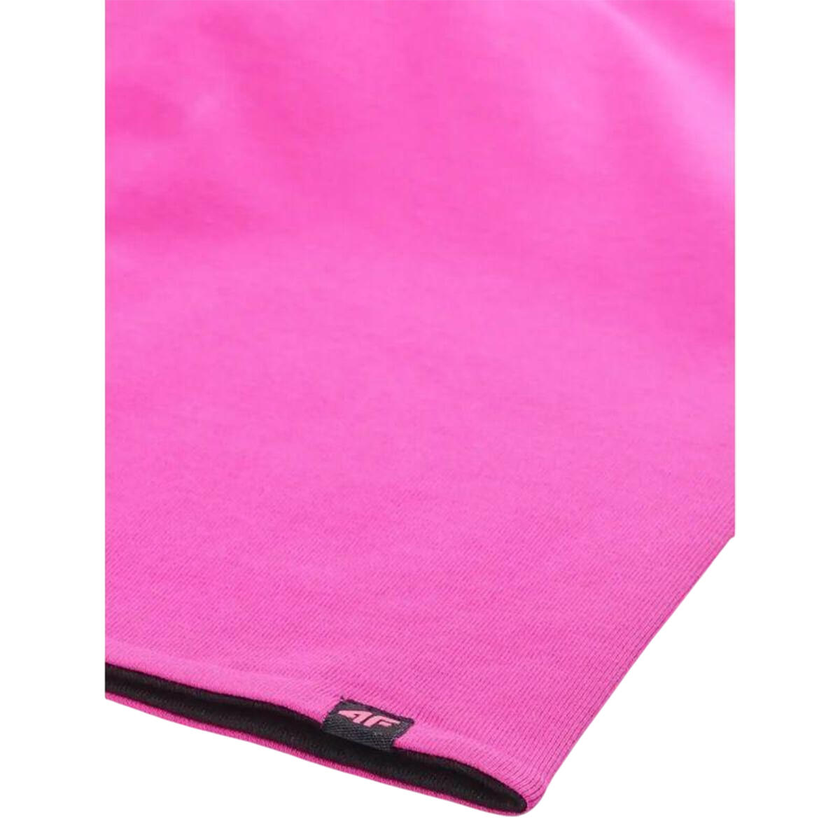 Gorro Beanie Logotipo de Algodón para Niños/Niñas Negro, Rosa 3/4