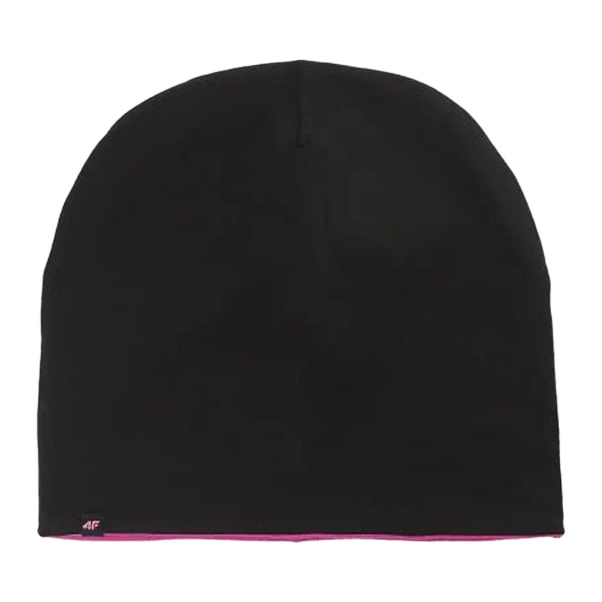 Gorro Beanie Logotipo de Algodón para Niños/Niñas Negro, Rosa 4/4