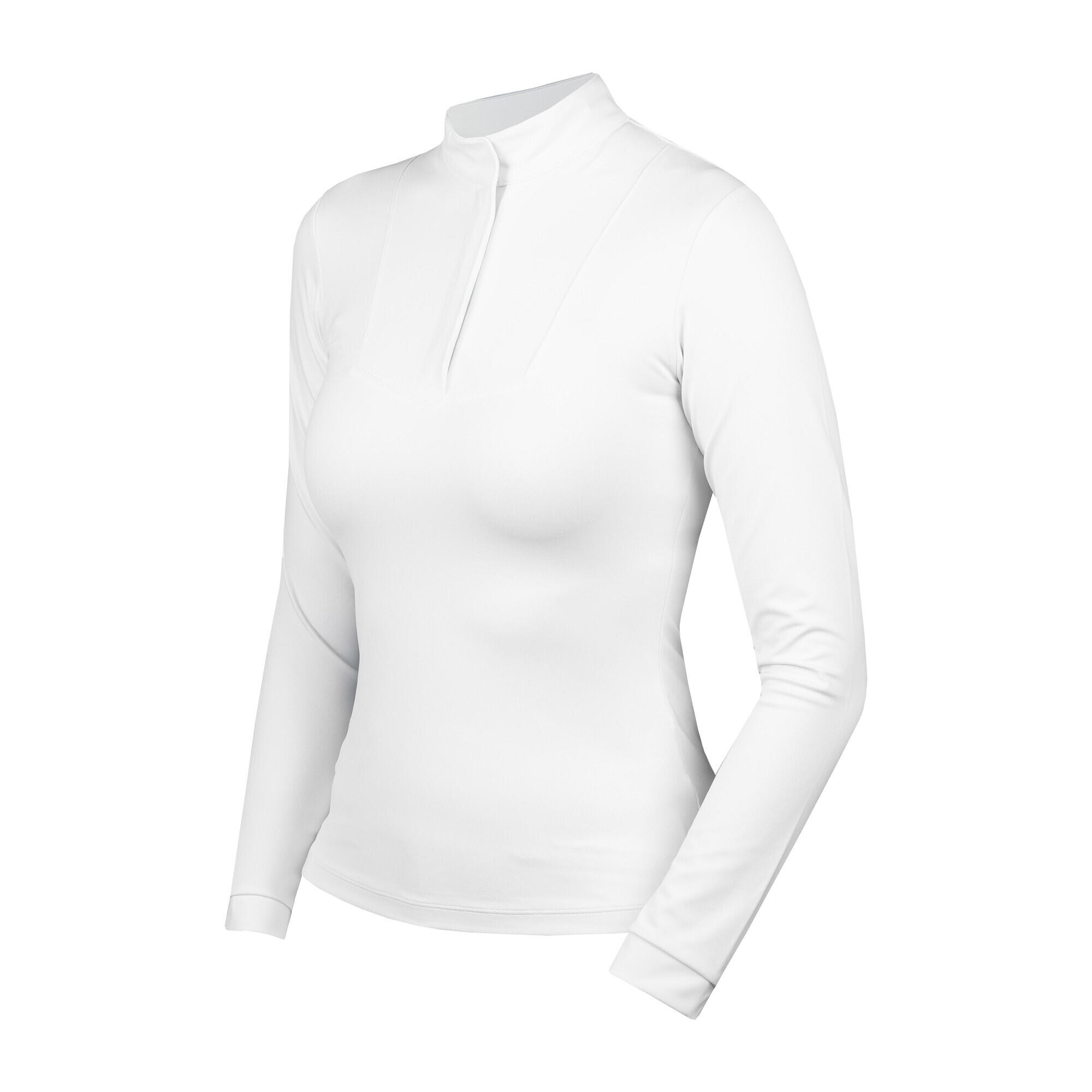 Horka - Polo De Concours Manches Longues Femme Horka Taylor - Polo Manches Courtes - Blanc - Decathlon