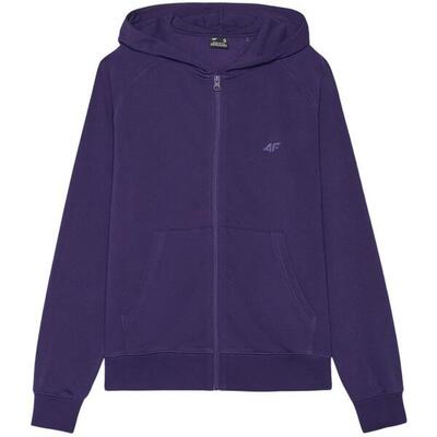 Dames f1763 hoodie met volledige rits (blauw)