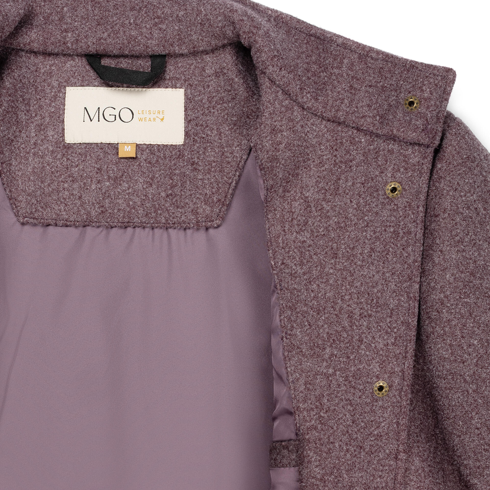 Caro Damen - Übergangsjacke - Bomberjack - Wolle-look - Lila 7/7