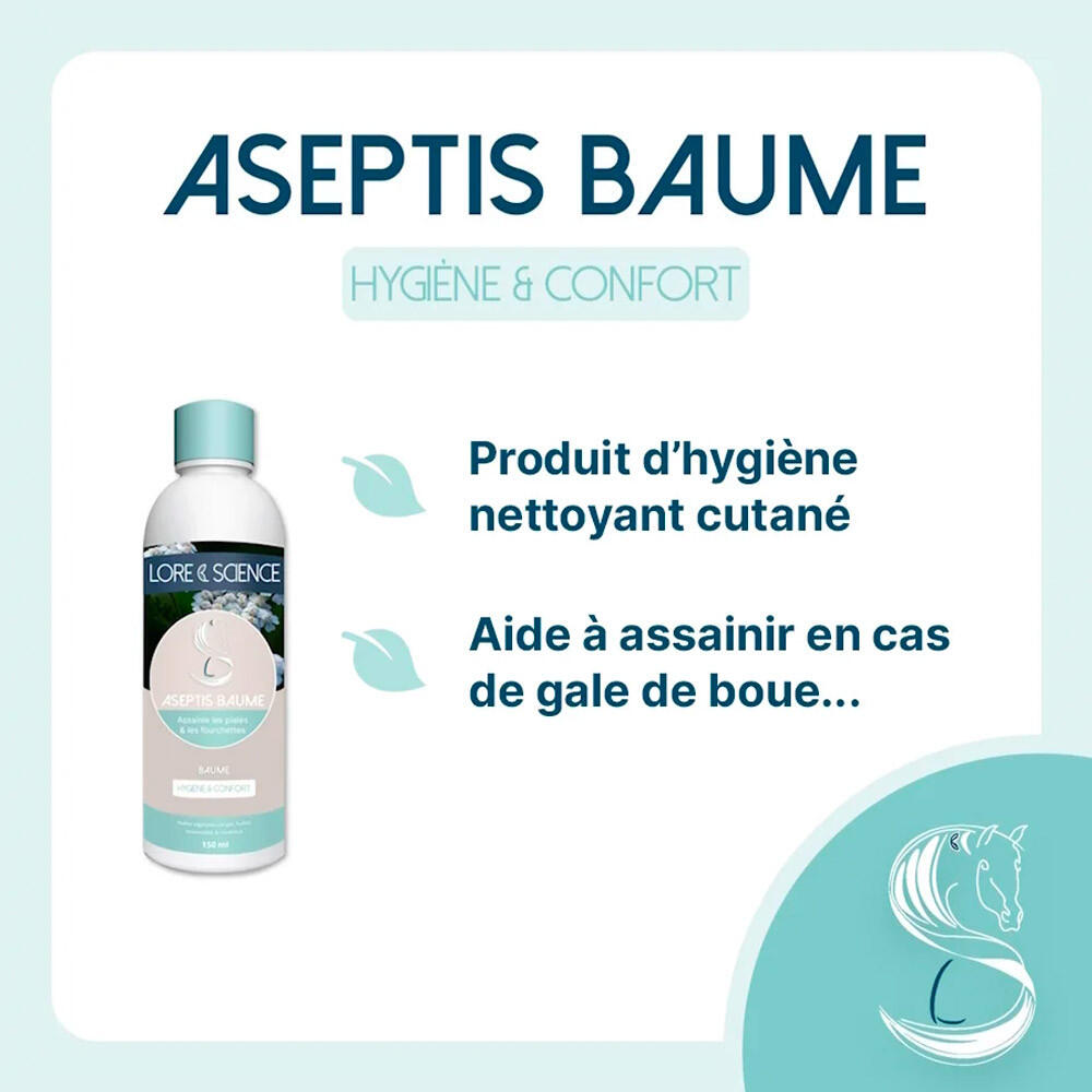 Désinfectant cheval, chien Aseptis baume Lore & Science 150mL 2/3