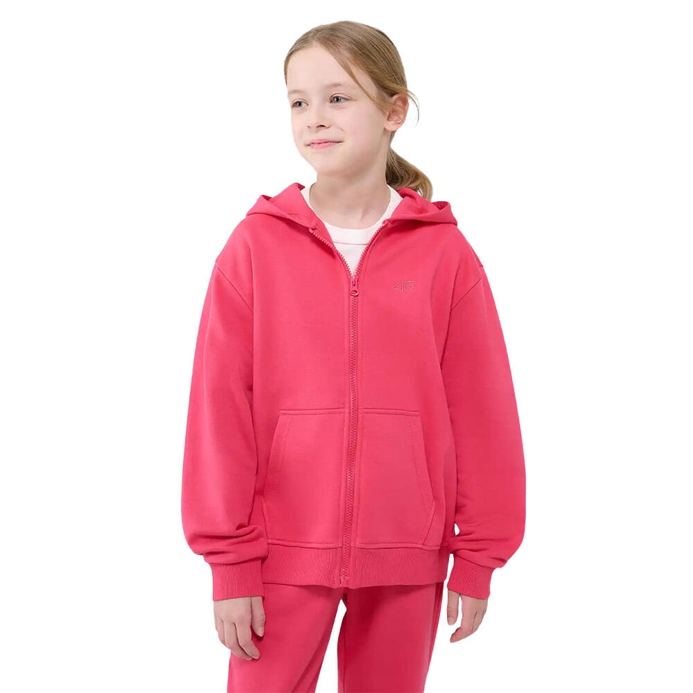 Girls F1853 Full Zip Hoodie (Pink)