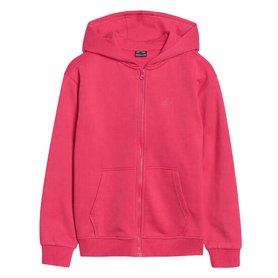 Felpa Con Cappuccio E Zip Intera Ragazze 4F F1853 Rosa
