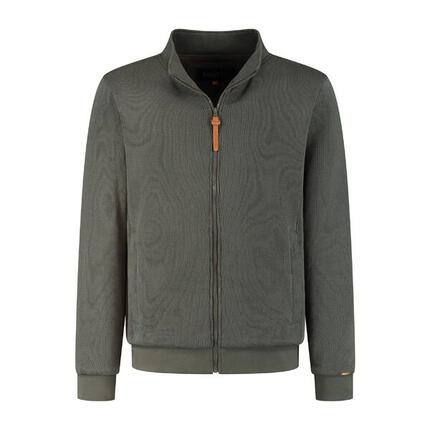 MGO Kane Herren - Outdoor-Strickjacke - Fleecejacke - Dunkelgrün