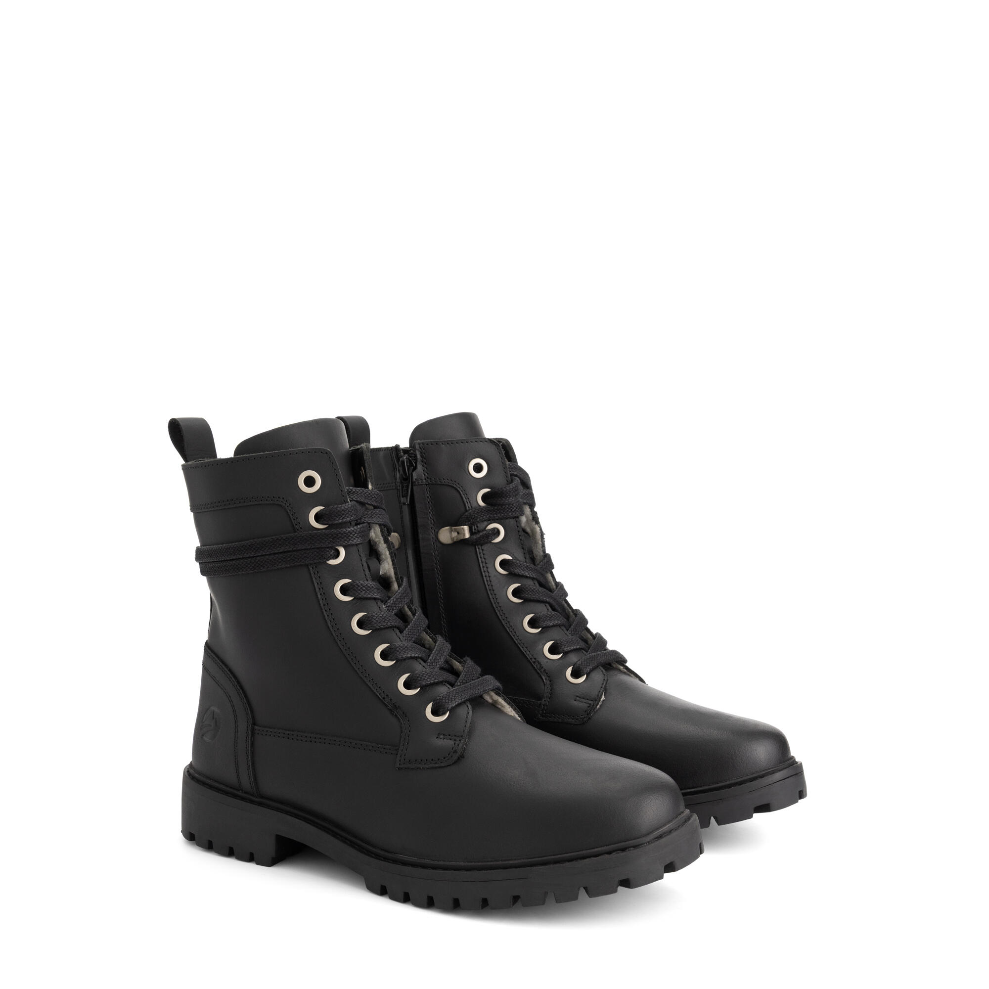 Travelin' - Logstrup Homme - Bottines À Lacets - Doublure En Laine - Noir - Bottes - Noir - Decathlon