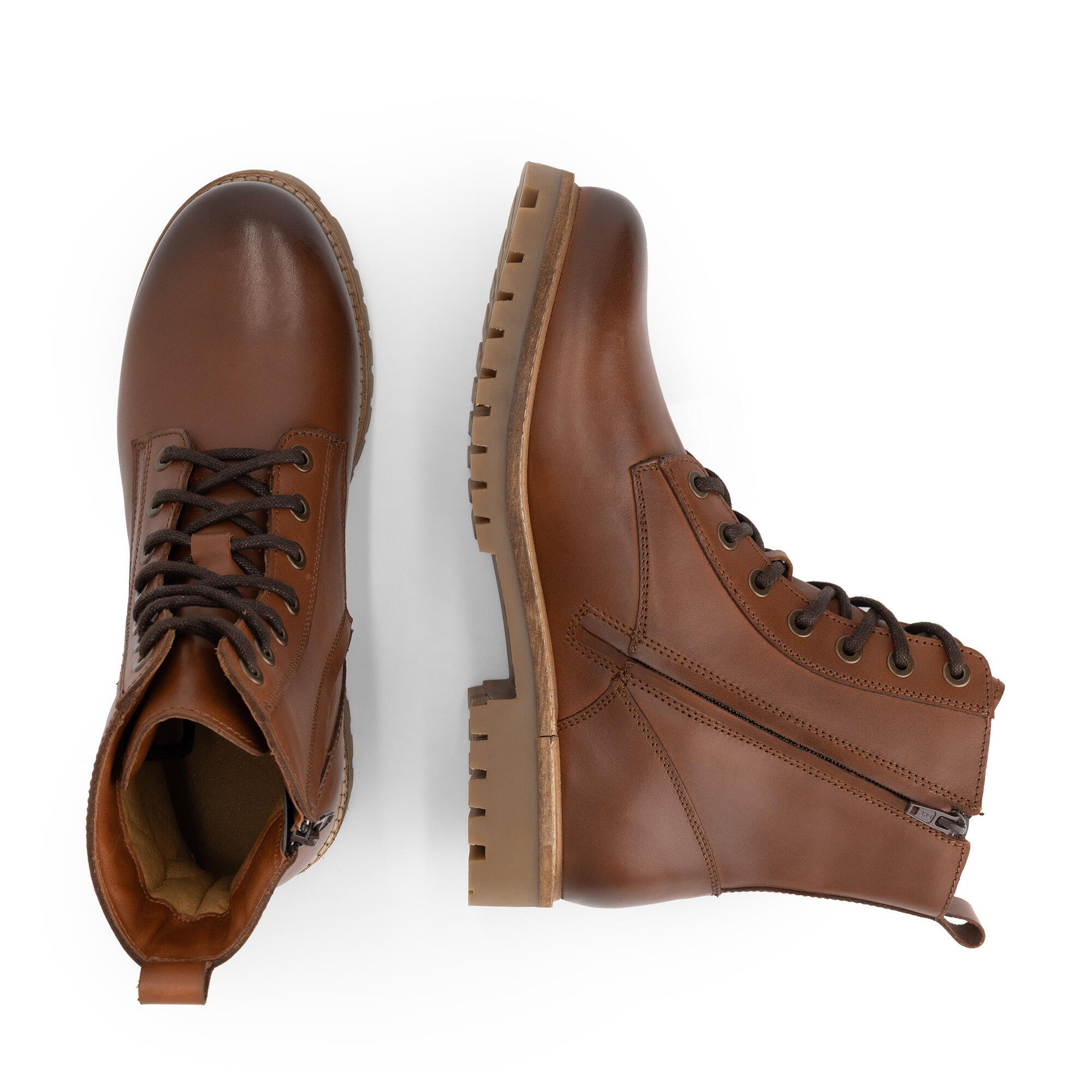 Kvaloya Herren - Schnürboots - Leder - Cognac 4/6