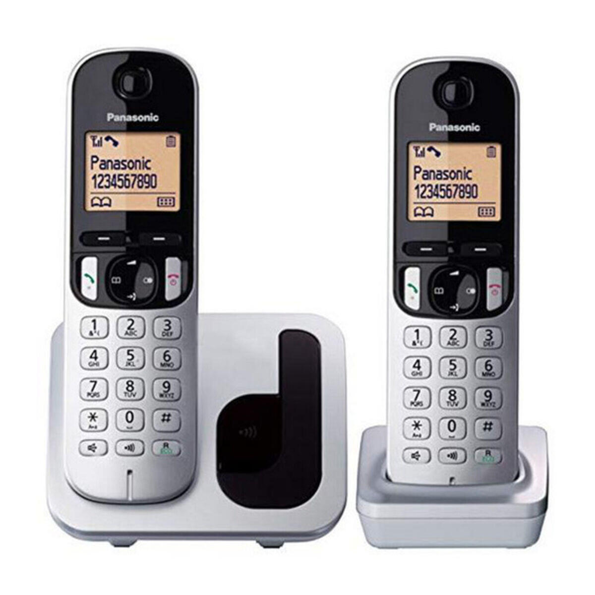 Telefone sem fios panasonic duo kx-tgc212sps 1,6"