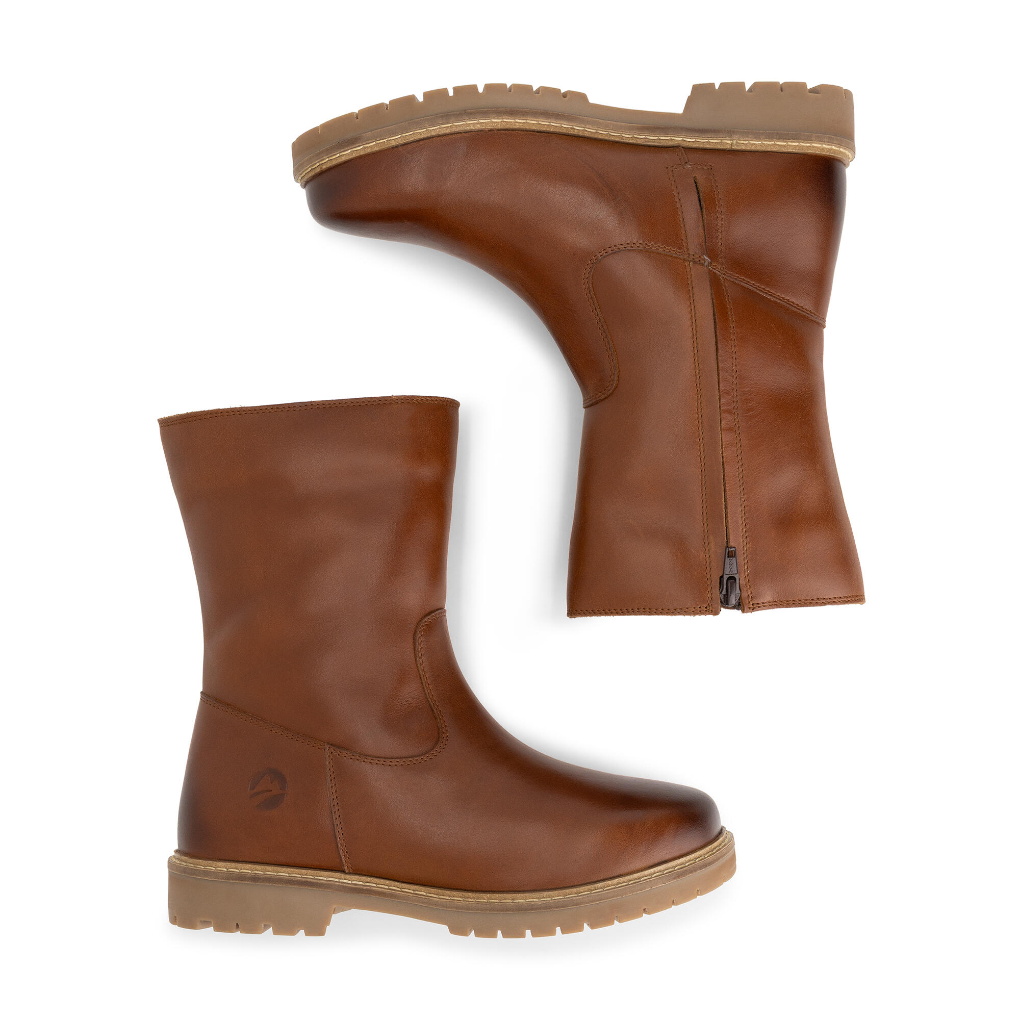 Nexo Femme - Bottes - Doublées de laine - Cognac 4/6