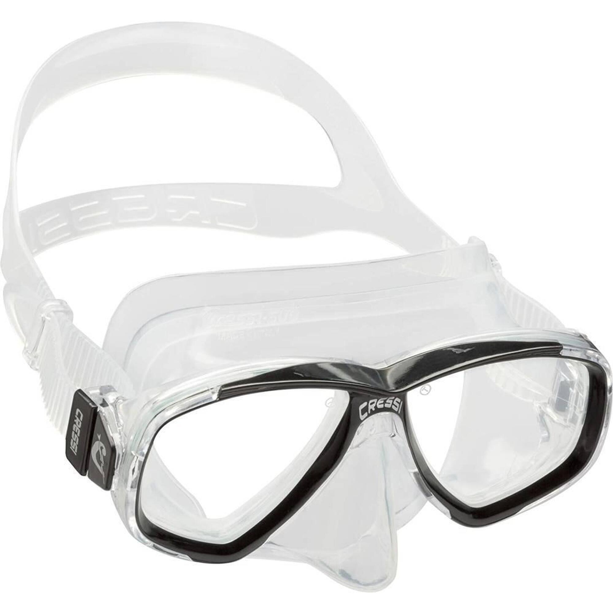 Cressi - Cressi Perla Mask Masque De Plongée Adulte Noir - Kit De Snorkeling - Blanc|noir - Taille Unique - Decathlon