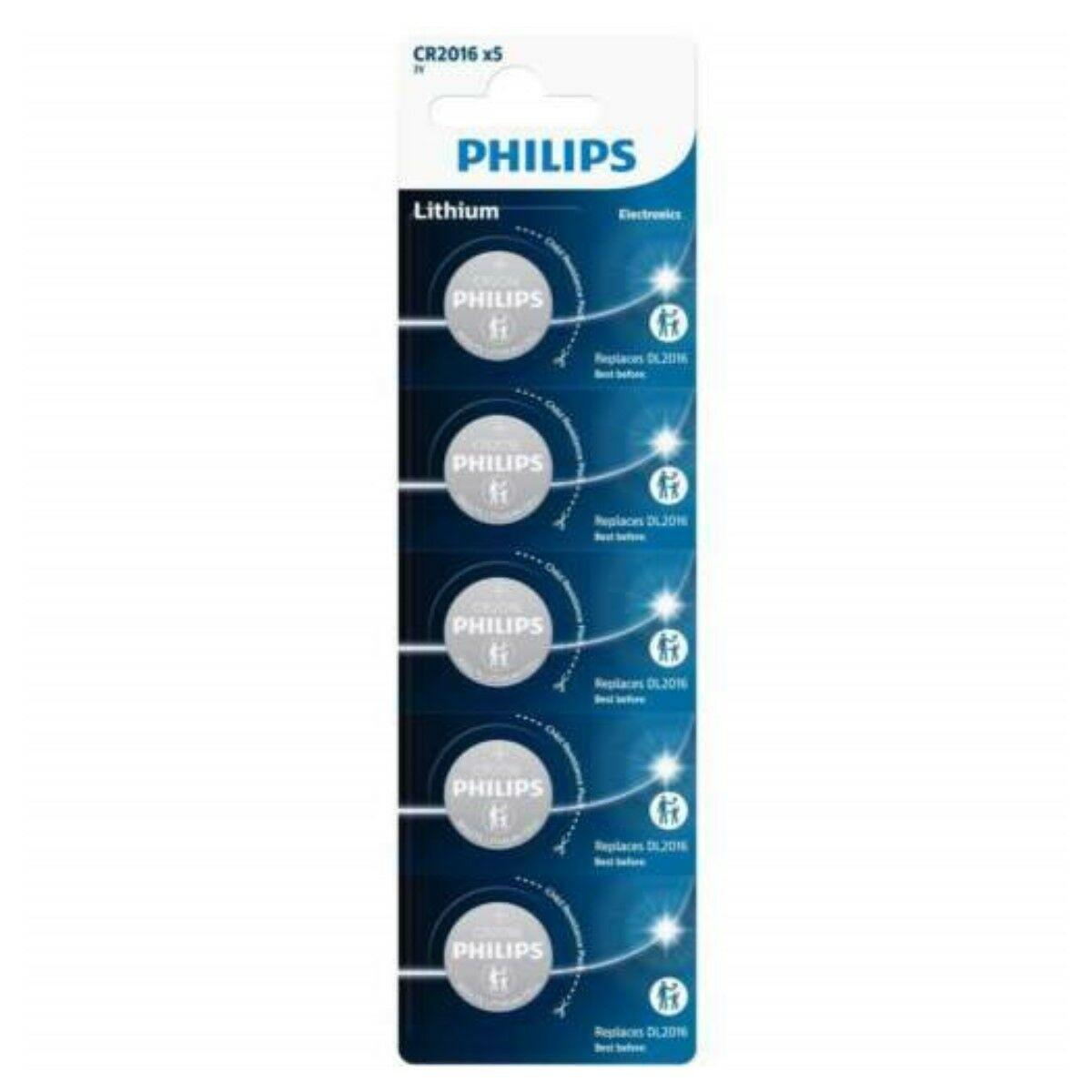 Lithium Knoopcel Batterij Philips CR2016P5/01B Lithium 1/4