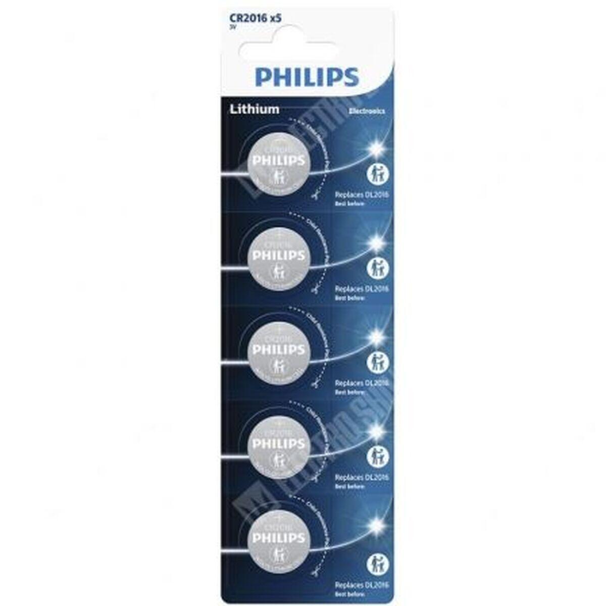 Lithium Knoopcel Batterij Philips CR2016P5/01B Lithium 4/4