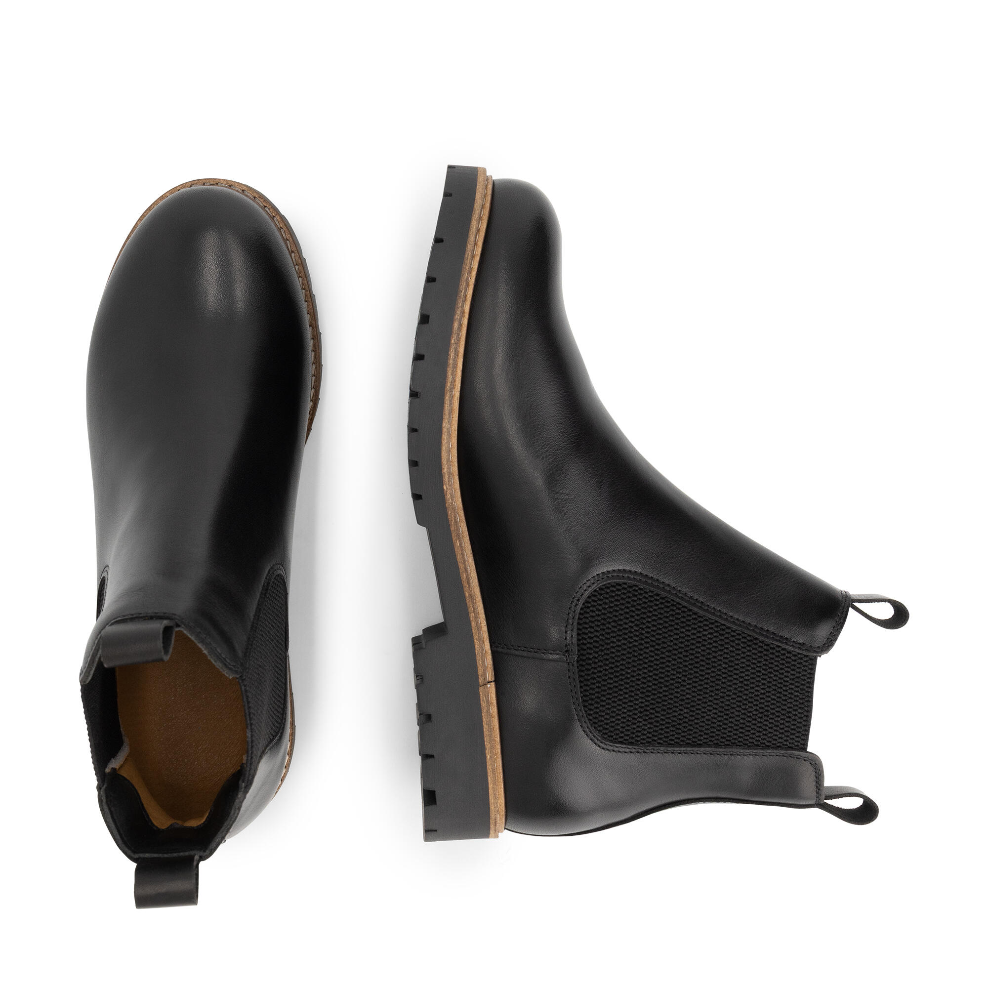 Agder Dames - Chelsea boots - Leer - Zwart 4/6