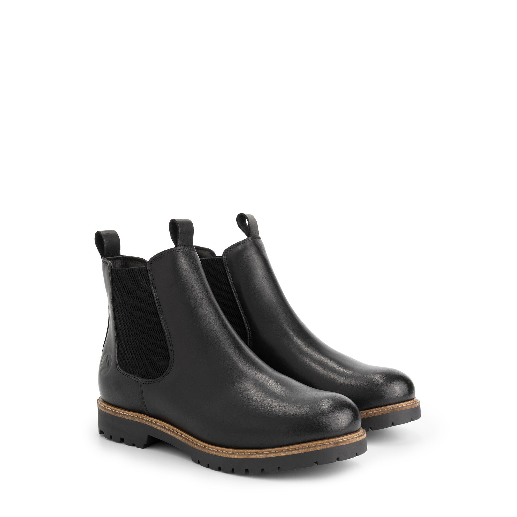 Agder Dames - Chelsea boots - Leer - Zwart 1/6