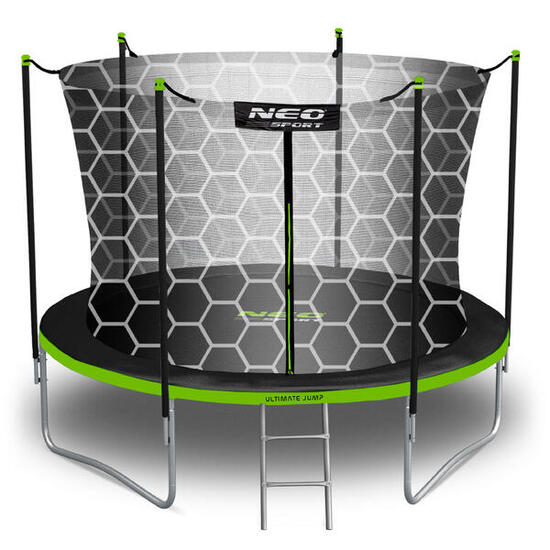 Trampolina ogrodowa z siatką wewnętrzną Neo-Sport 183cm 6ft