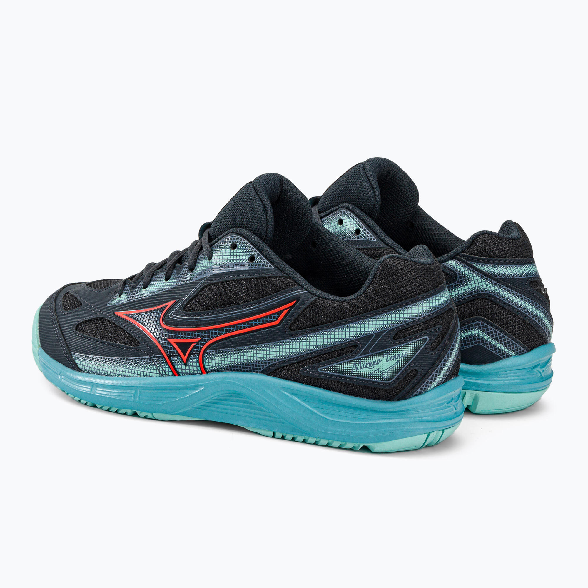 Buty do tenisa Mizuno Break Shot 4 AC collegiate blue/ soleil/ tanager turquoise 3/7