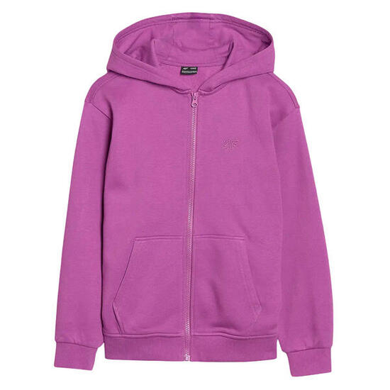Felpa Con Cappuccio E Zip Intera Ragazze 4F F1853 Rosa