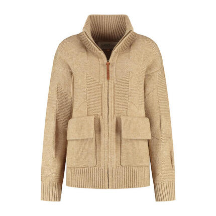 MGO Tamar Damen - Outdoor-Strickjacke - Sand