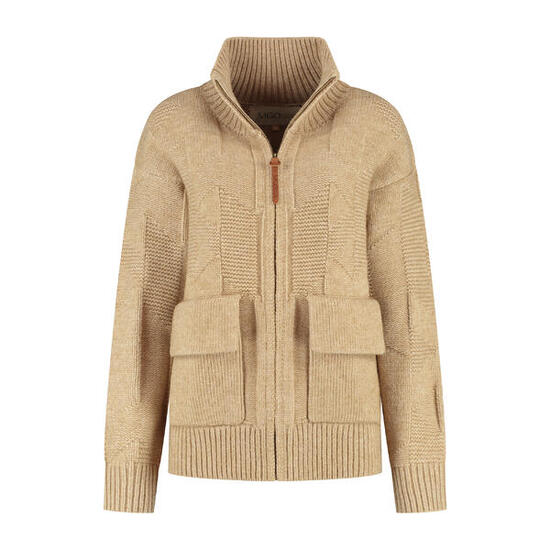 MGO Tamar Damen - Outdoor-Strickjacke - Sand