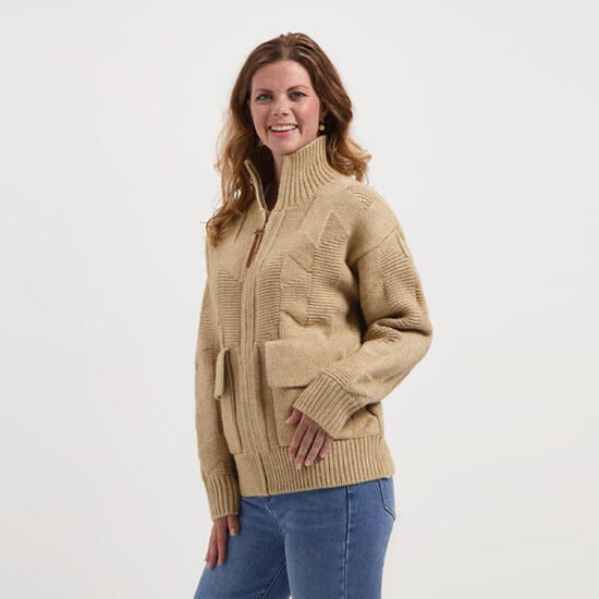 Tamar Damen - Outdoor-Strickjacke - Sand