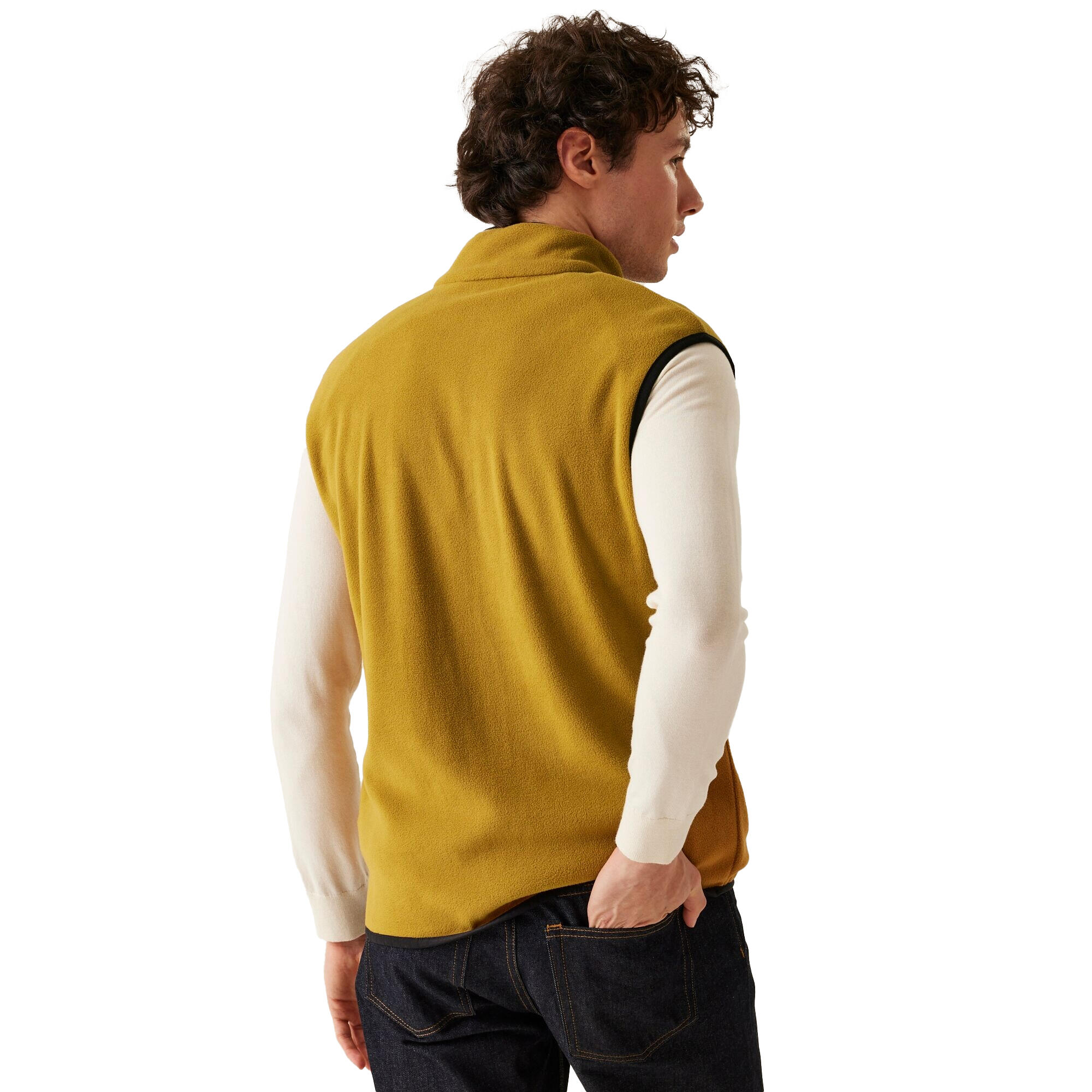 Veste Sans Manches FRANKIE Homme (Jaune Orangé) 3/5