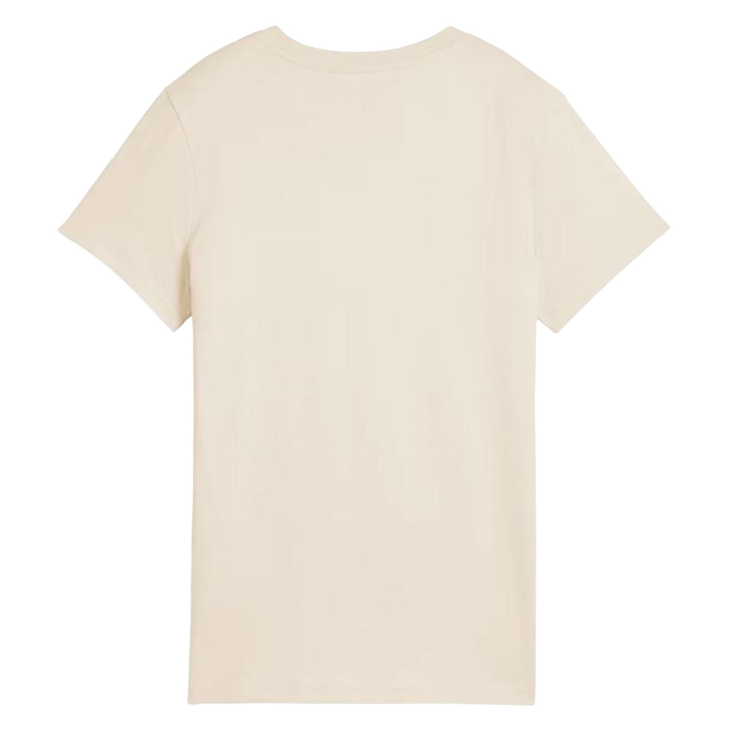 Camiseta ESS No.1 Logotipo para Mujer Beige 3/4