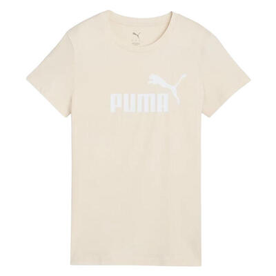 Camiseta ESS No.1 Logotipo para Mujer Beige