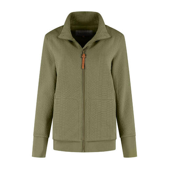 MGO Rosy Damen - Outdoor-Strickjacke - Fleece - Sweat - Grün