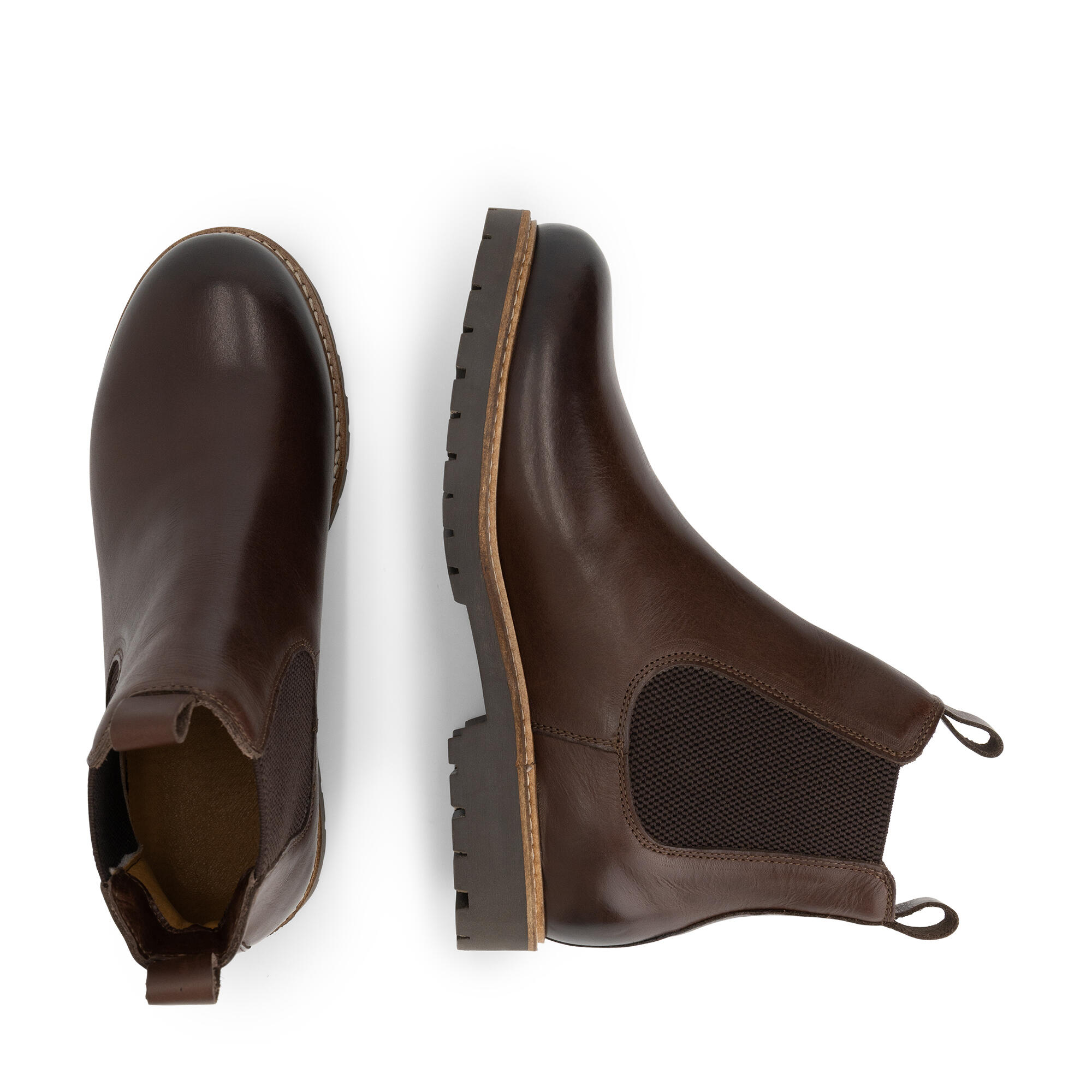 Agder Dames - Chelsea boots - Leer - Donkerbruin 4/6