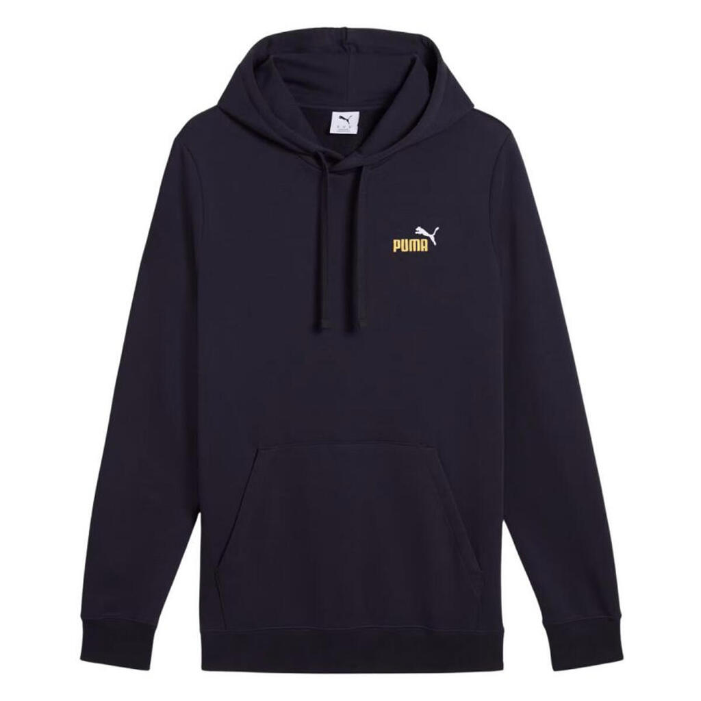 Mens Ess 2 Color Small No 1 Hoodie (Navy Blue)